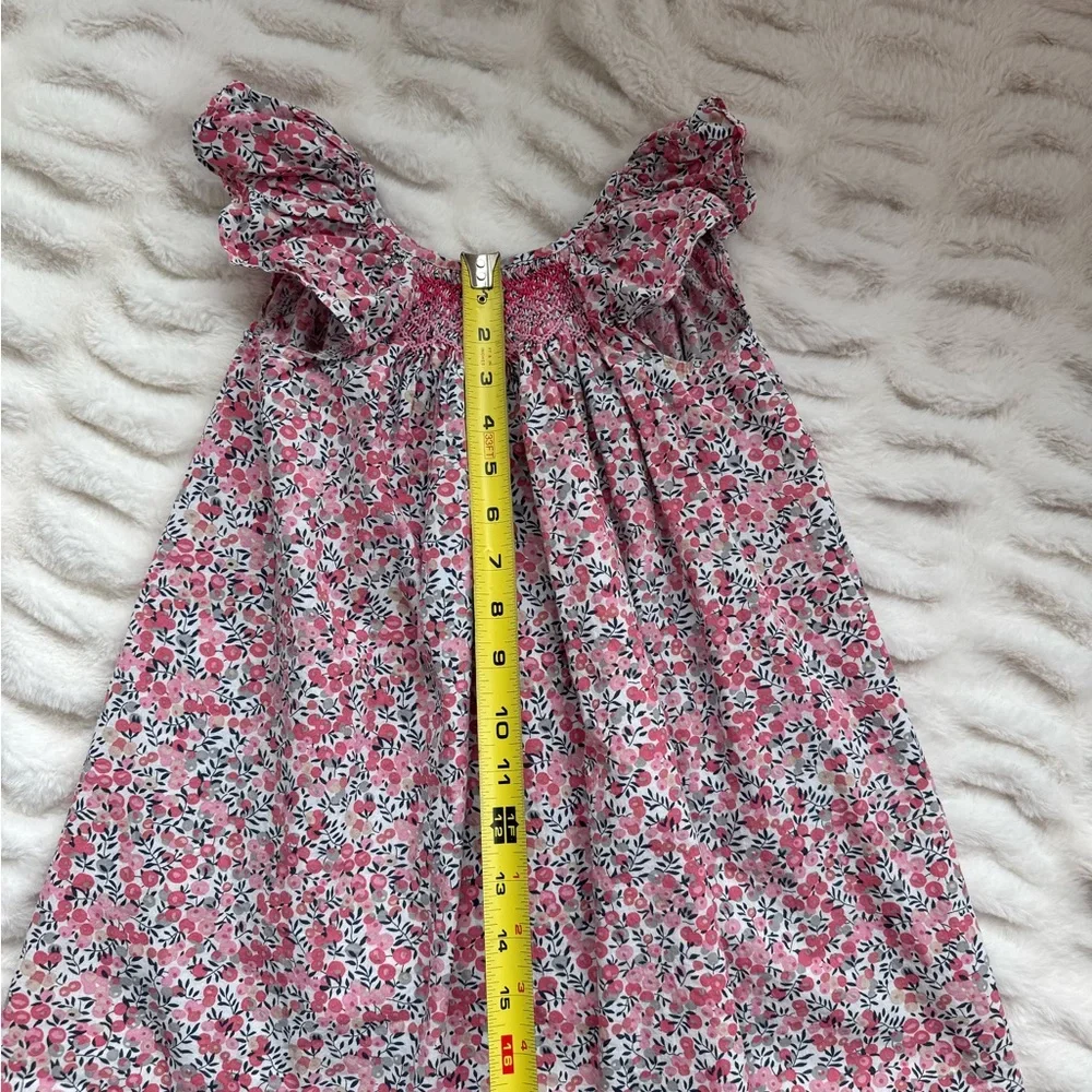 Floral Pink Kids Casual Dress - Picture 4 of 6